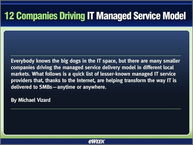 12 Companies Driving IT Managed Service Model