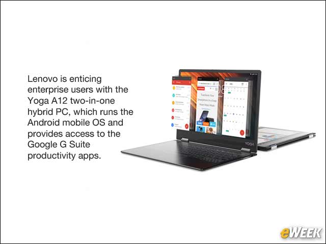1 - Lenovo Designs Yoga A12 Android Hybrid PC for Business Users