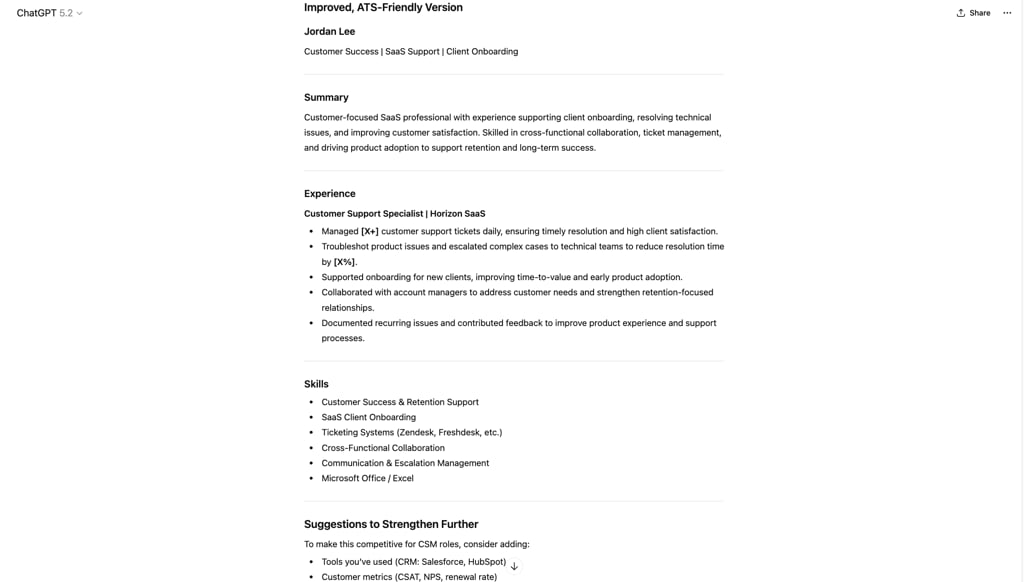 The final resume audit prompt.