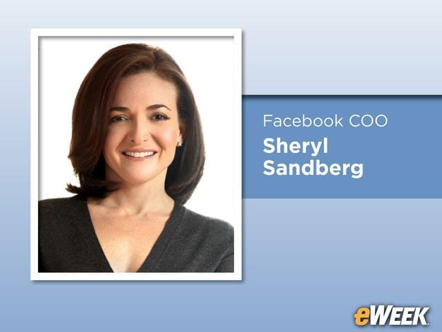 Facebook COO Sheryl Sandberg