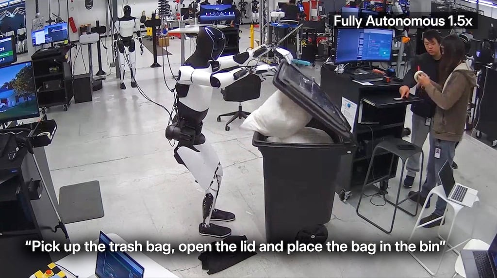 Tesla Optimus humanoid robot.