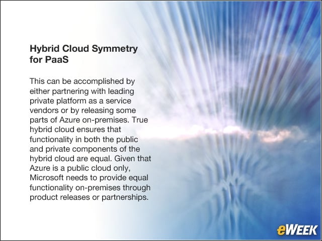 Hybrid Cloud Symmetry for PaaS