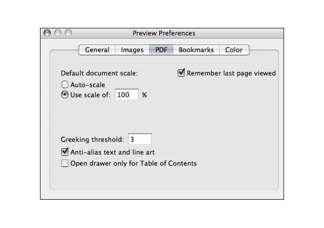 OS X Tiger PDF tricks