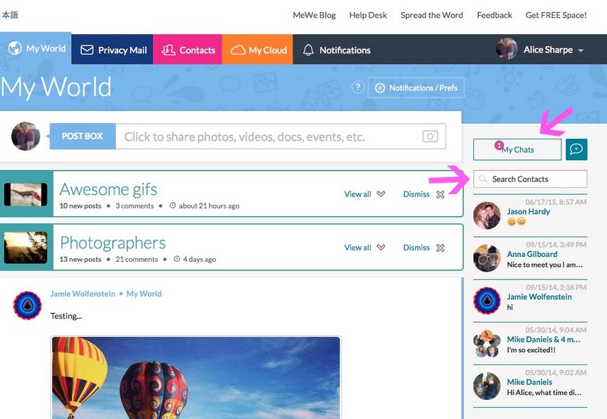 MeWe Social Network Security & Features