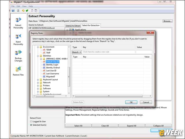 10 - Defining Extraction Rules for Registry Settings