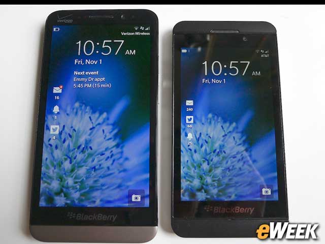 2-BlackBerry Z30, Z10 Comparison