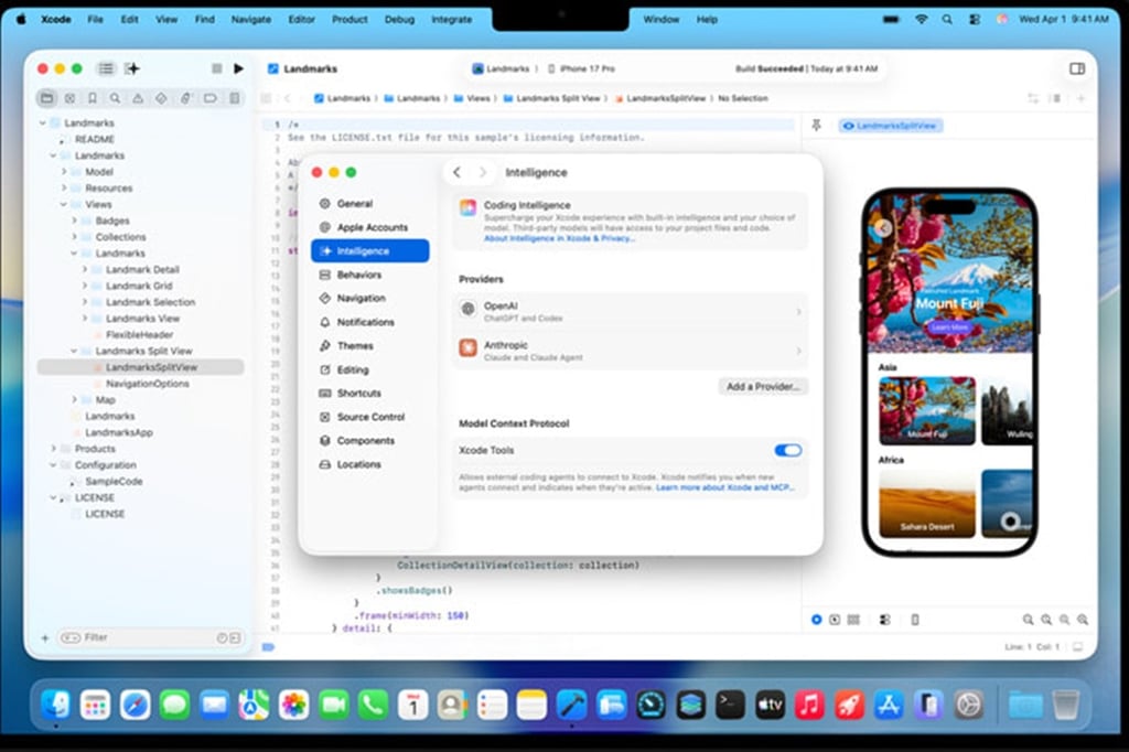 Xcode in action