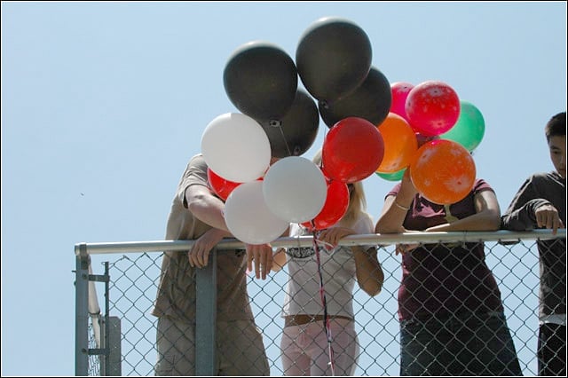 Students take the egg drop challenge