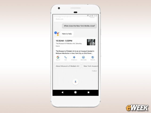 Built-in Google Assistant