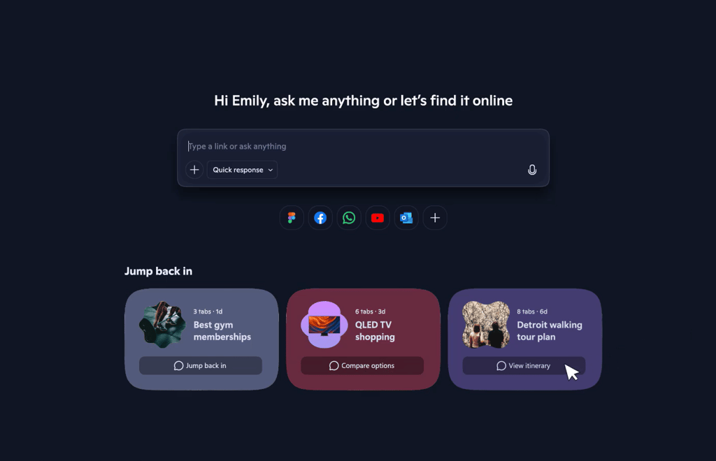 Journeys feature in Copilot Mode.