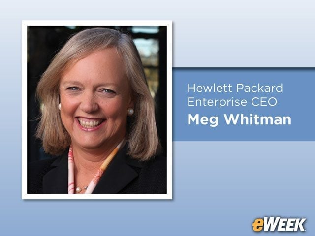 Hewlett Packard Enterprise CEO Meg Whitman
