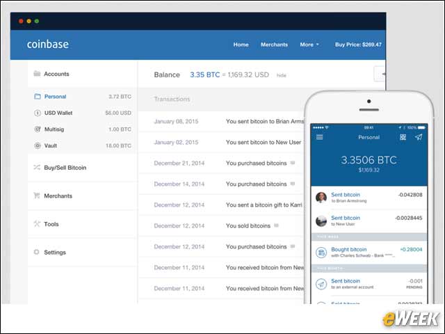 11 - Coinbase Bitcoin Wallet Secures Cryptocurrency Payments