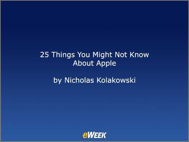 25 Things You Might Not Know About Apple