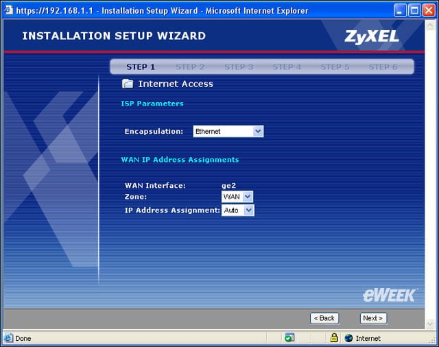 eWEEK Labs Walk-Through: ZyXEL ZyWall 1050