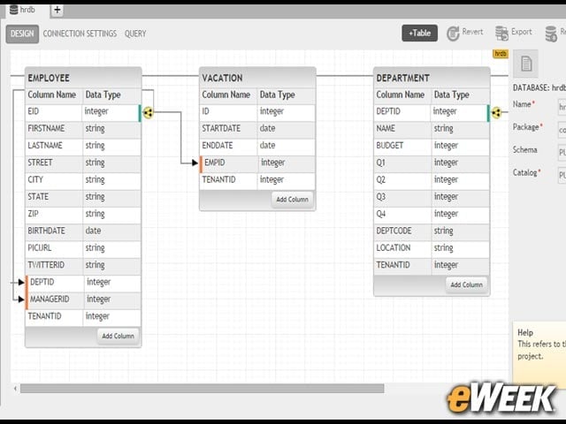 Forms Design Supports Database Integration