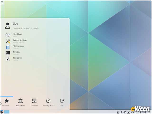 6 - Commonly Used Applications Land in Favorites Menu