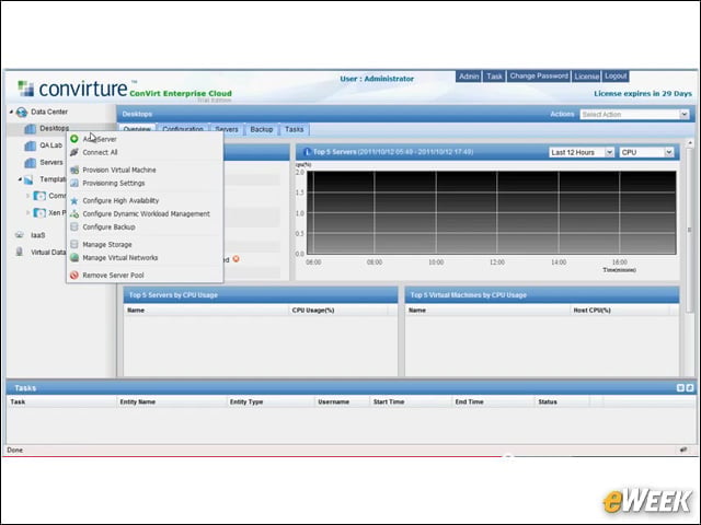 ConVirt Enterprise Cloud Management Console