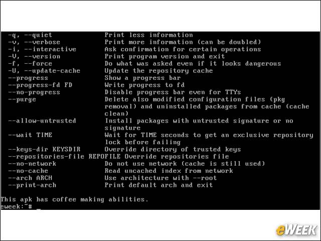 7 - Alpine Linux Uses the apk Package Management System