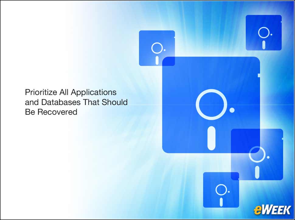 Prioritized List of Critical Applications and Systems