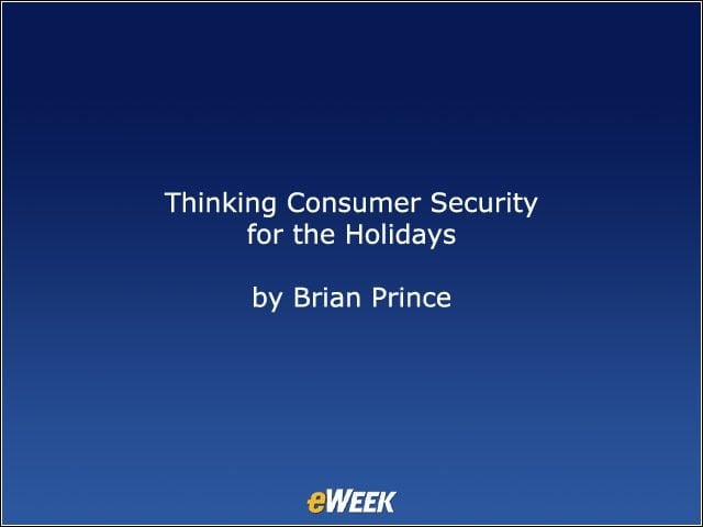 Thinking Consumer Security for the Holidays