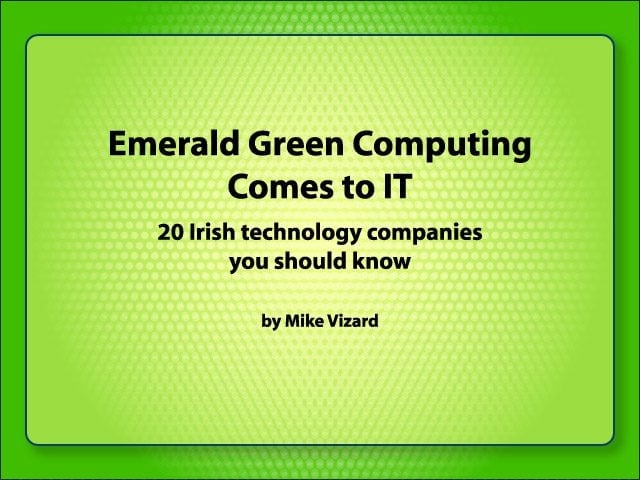 Emerald Green Computing Comes to IT