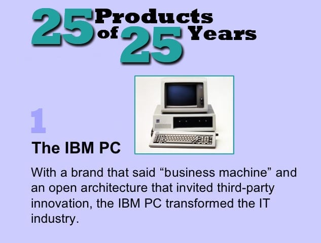 eWEEK Labs Picks the Top 25 Products of the Last 25 Years