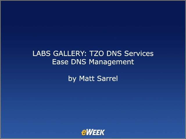 LABS GALLERY: TZO DNS Services Ease DNS Management