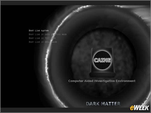 2 - CAINE Can Be Used as a Live System