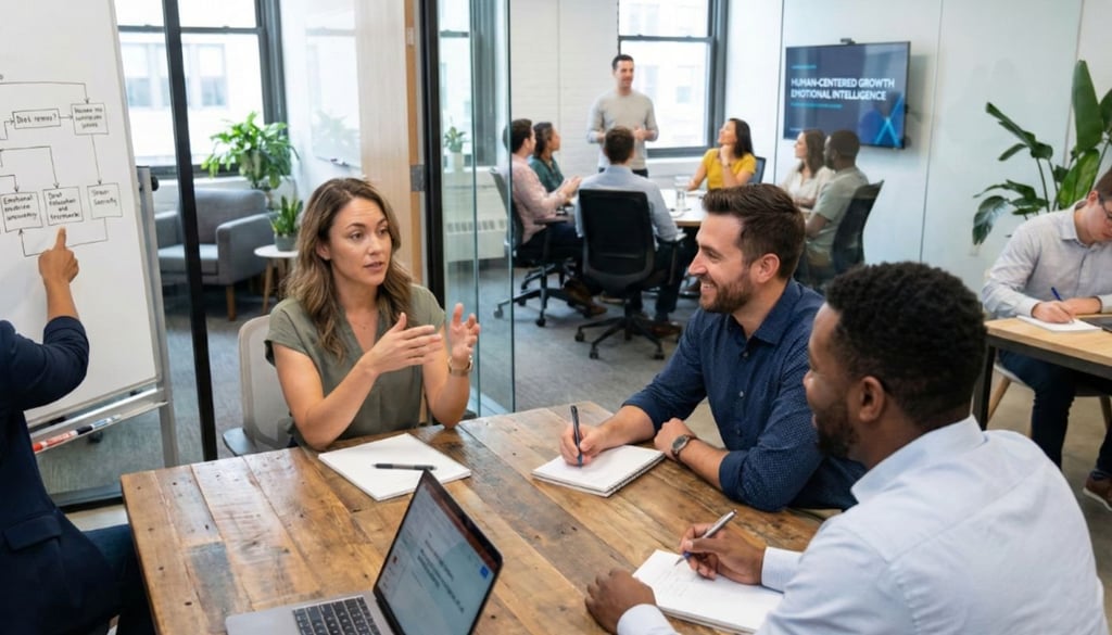 colleagues having a meeting
