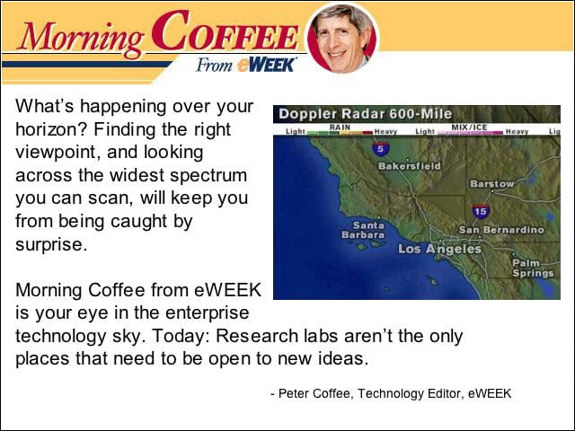 Morning Coffee: Research Reinvigorates