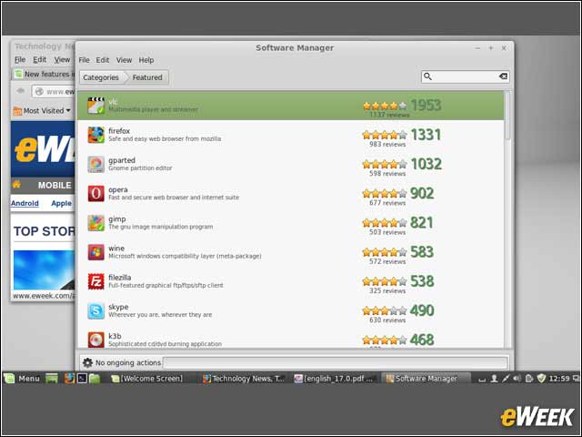 9 - Software Manager Offers Application Choices