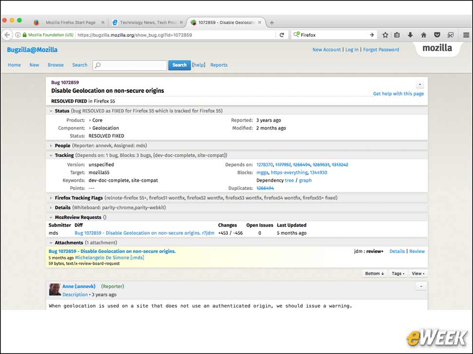 6 - Geolocation Security Is Improved in Firefox 55