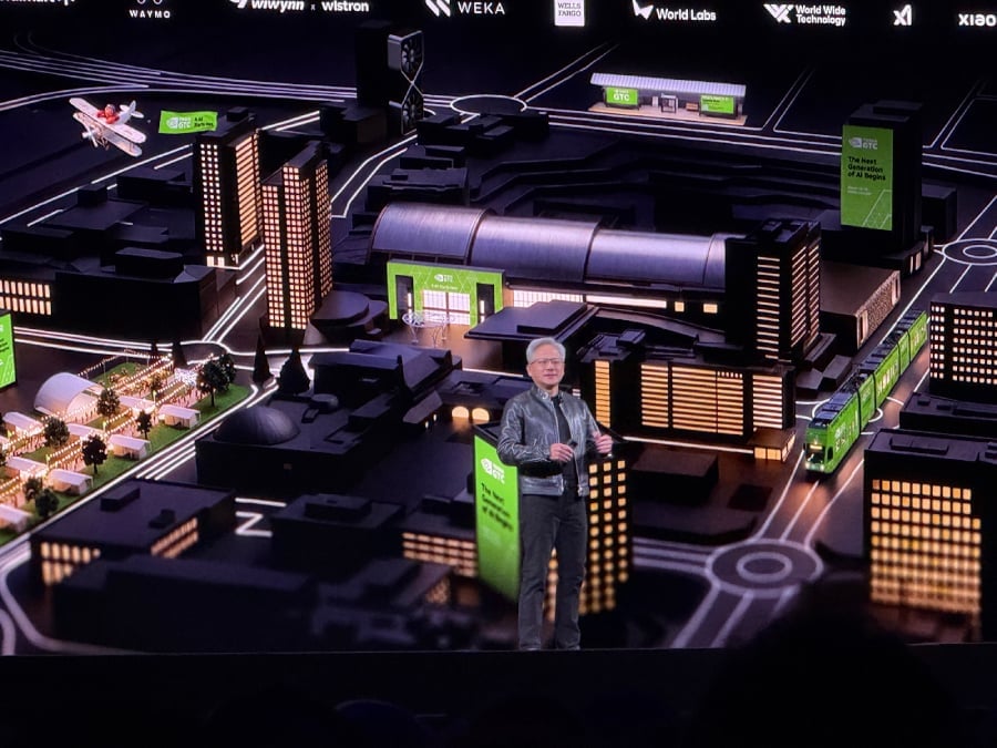Jensen Huang at Nvidia GTC 2026.