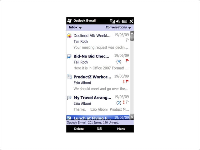 Microsoft's Windows Mobile 6.5 Offers Mobile Office, Outlook, Calendar ...