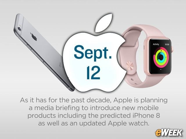 Apple Expected to Launch New iPhones, Smartwatch at Sept. 12 Briefing