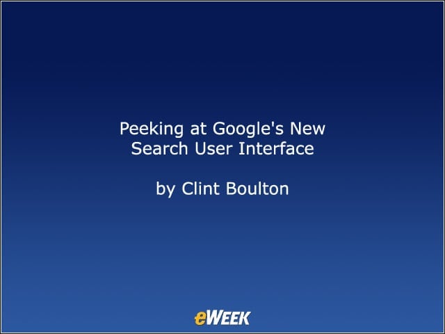 Peeking at Googles New Search User Interface