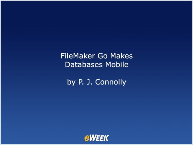 FileMaker Go Makes Databases Mobile
