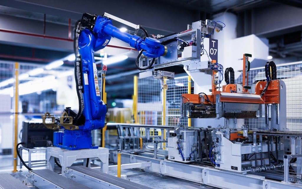 A manufacturing machine.