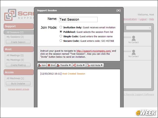 2 - Starting a Support Session