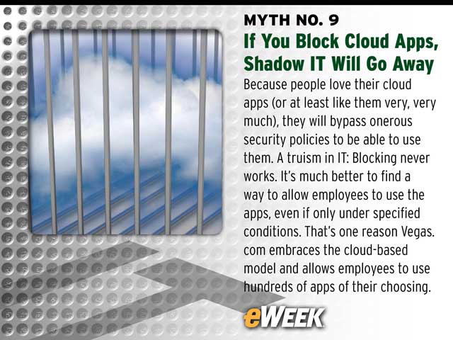 Myth No. 9: If You Block Cloud Apps, Shadow IT Will Go Away