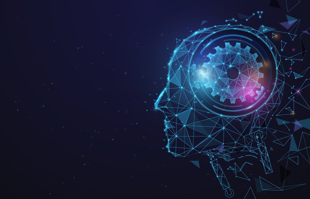 Vector illustration of the AI concept