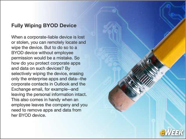 10 - Fully Wiping BYOD Device