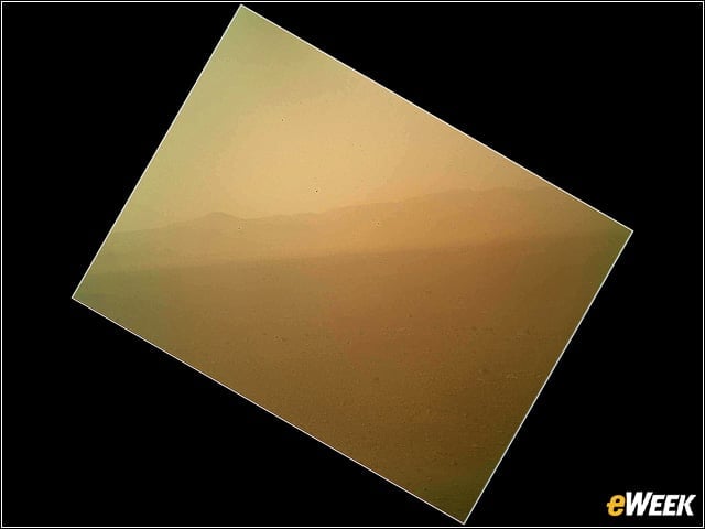 Curiositys First Color Image of the Martian Landscape