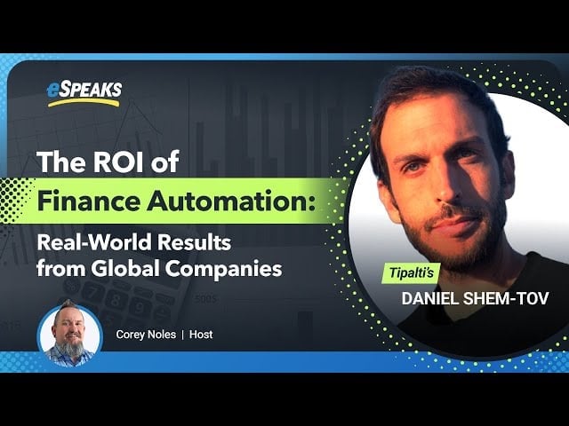 Youtube thumbnail of The ROI of Finance Automation.