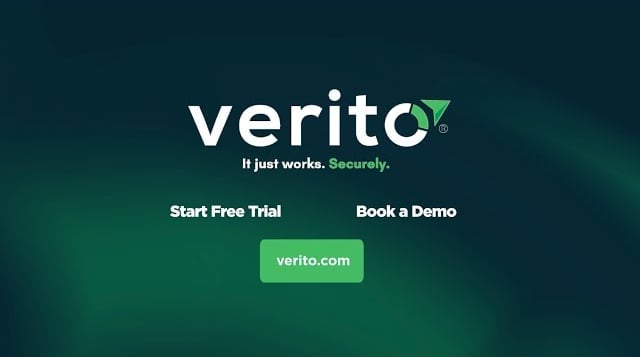 Verito Sponsored banner.