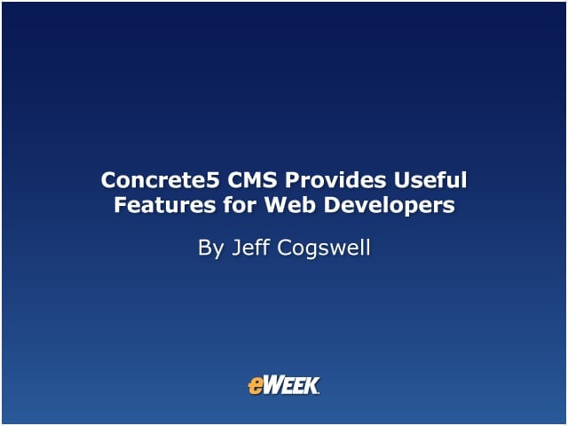 Concrete5 CMS Provides Useful Features for Web Developers