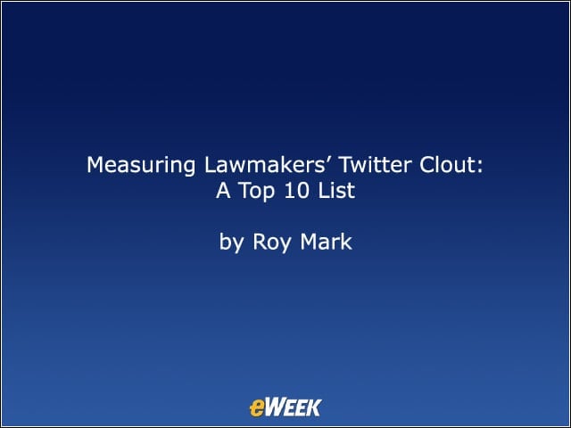 Measuring Lawmakers’ Twitter Clout: A Top 10 List