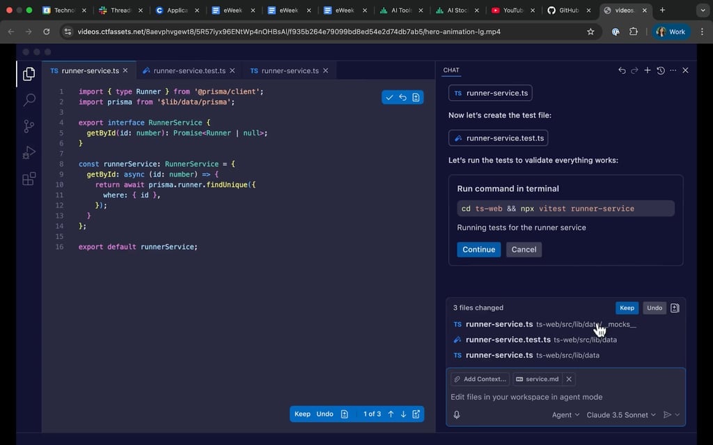 GitHub Copilot provides AI-powered code suggestions, test generation, and contextual guidance to help developers write and validate code more efficiently.