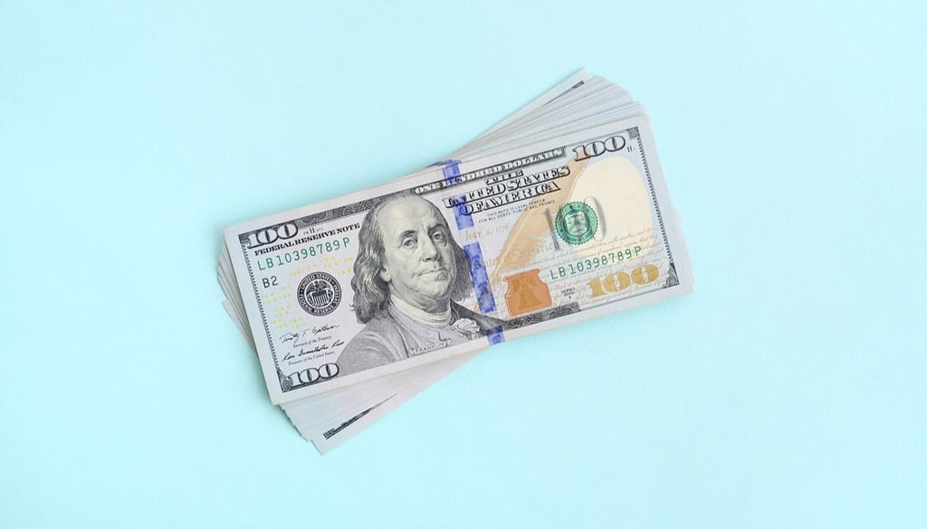 a stack of money