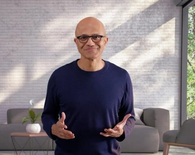 Photo of Microsoft CEO Satya Nadella.